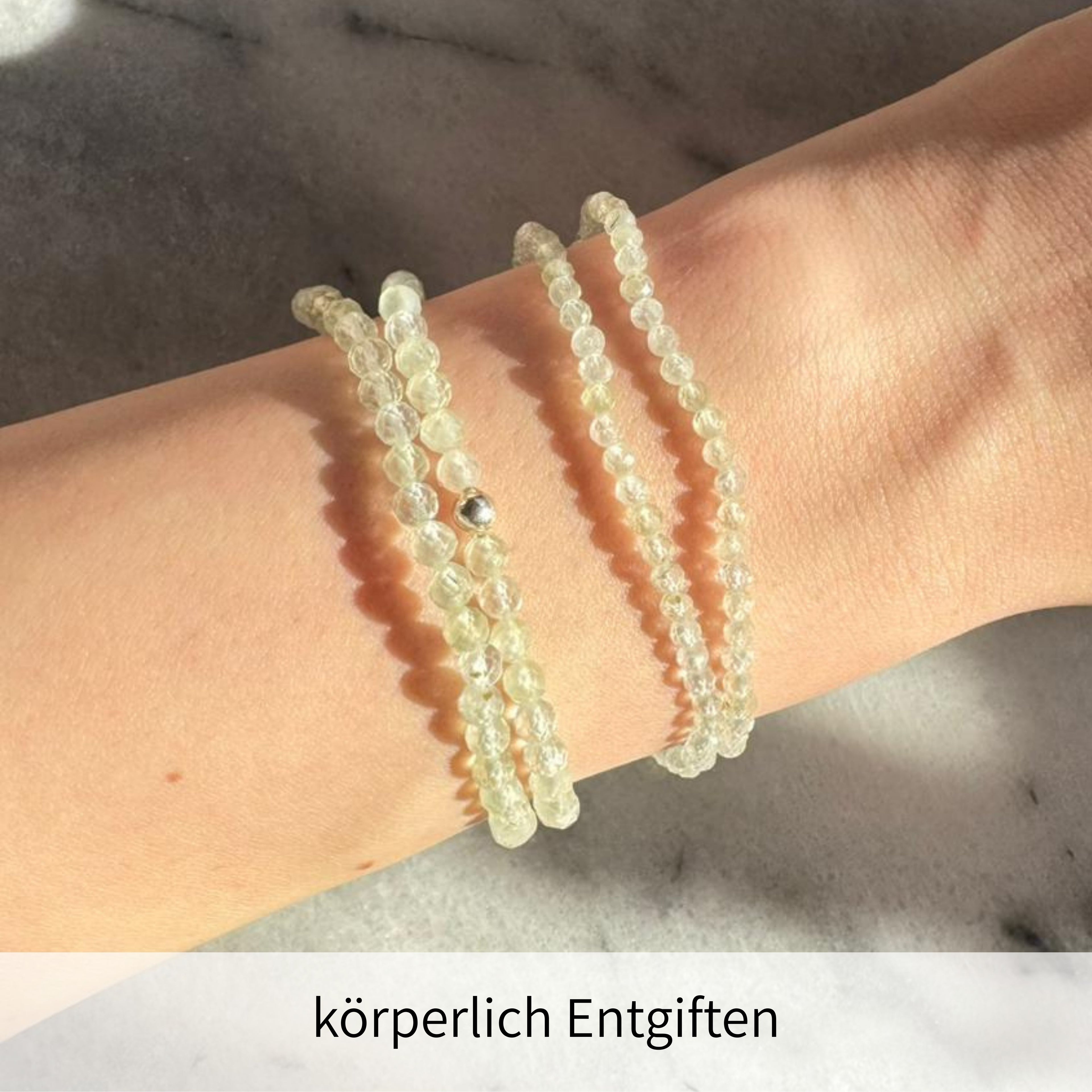Damen Armband Prehnit