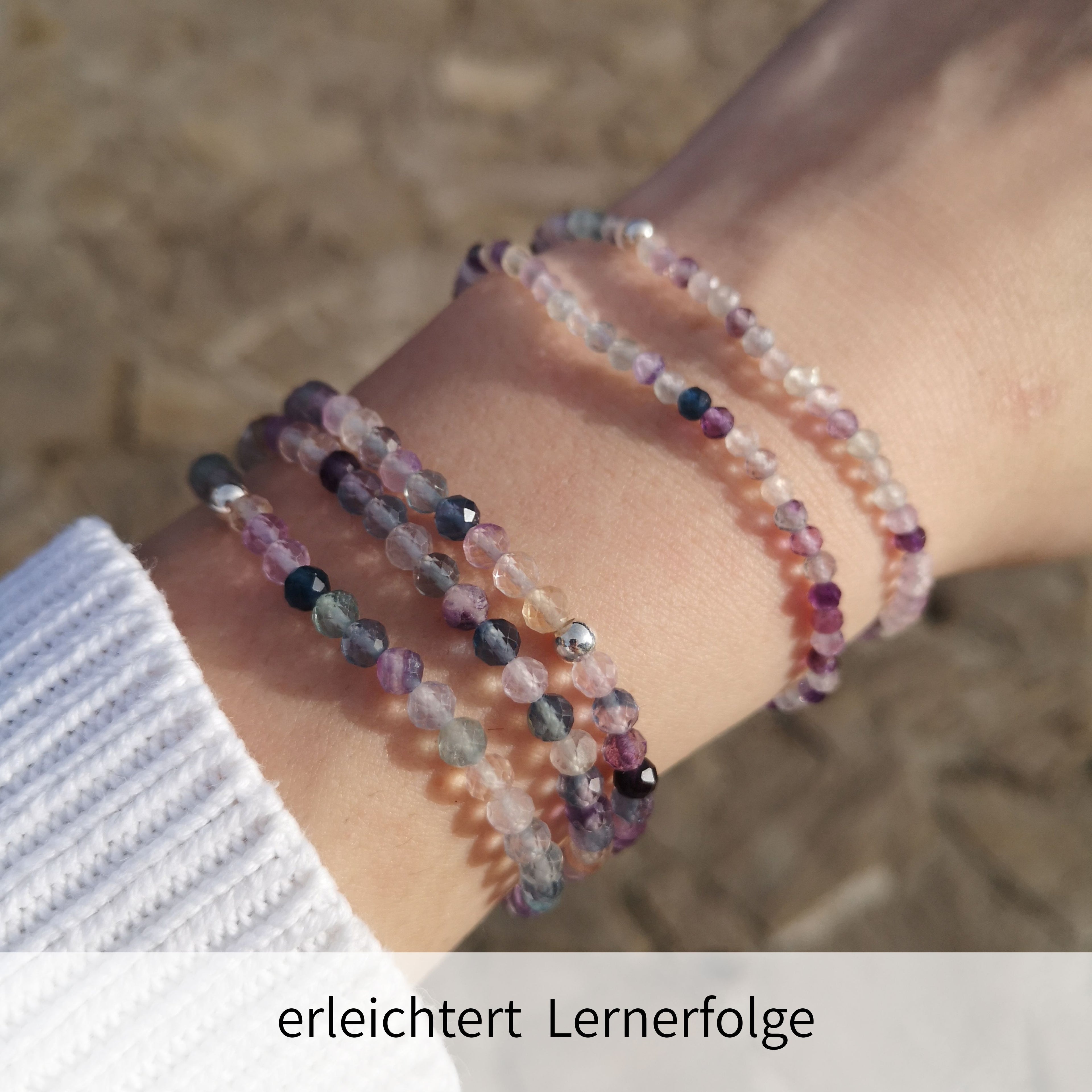 Damen Armband Regenbogenfluorit