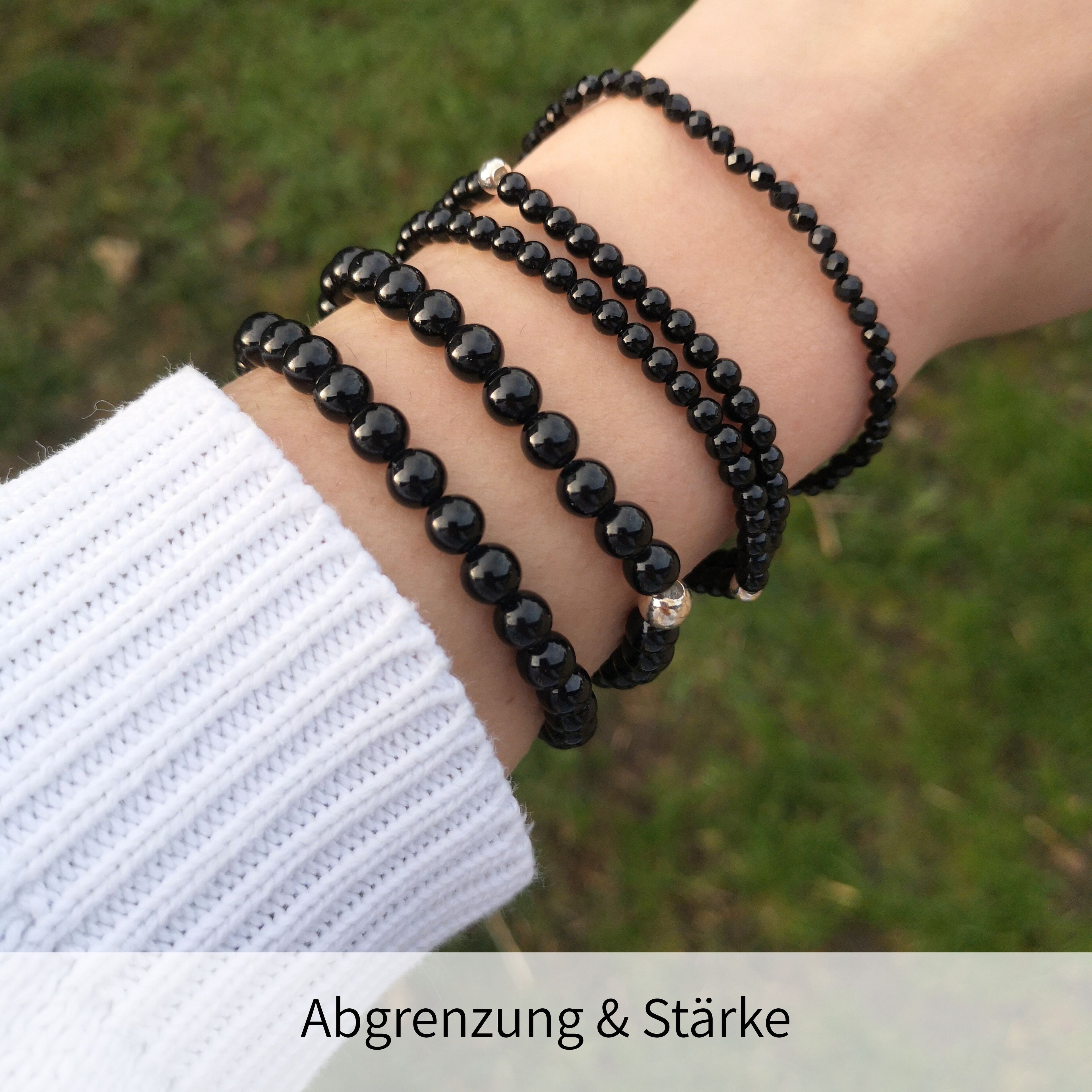 Damen Armband Turmalin schwarz