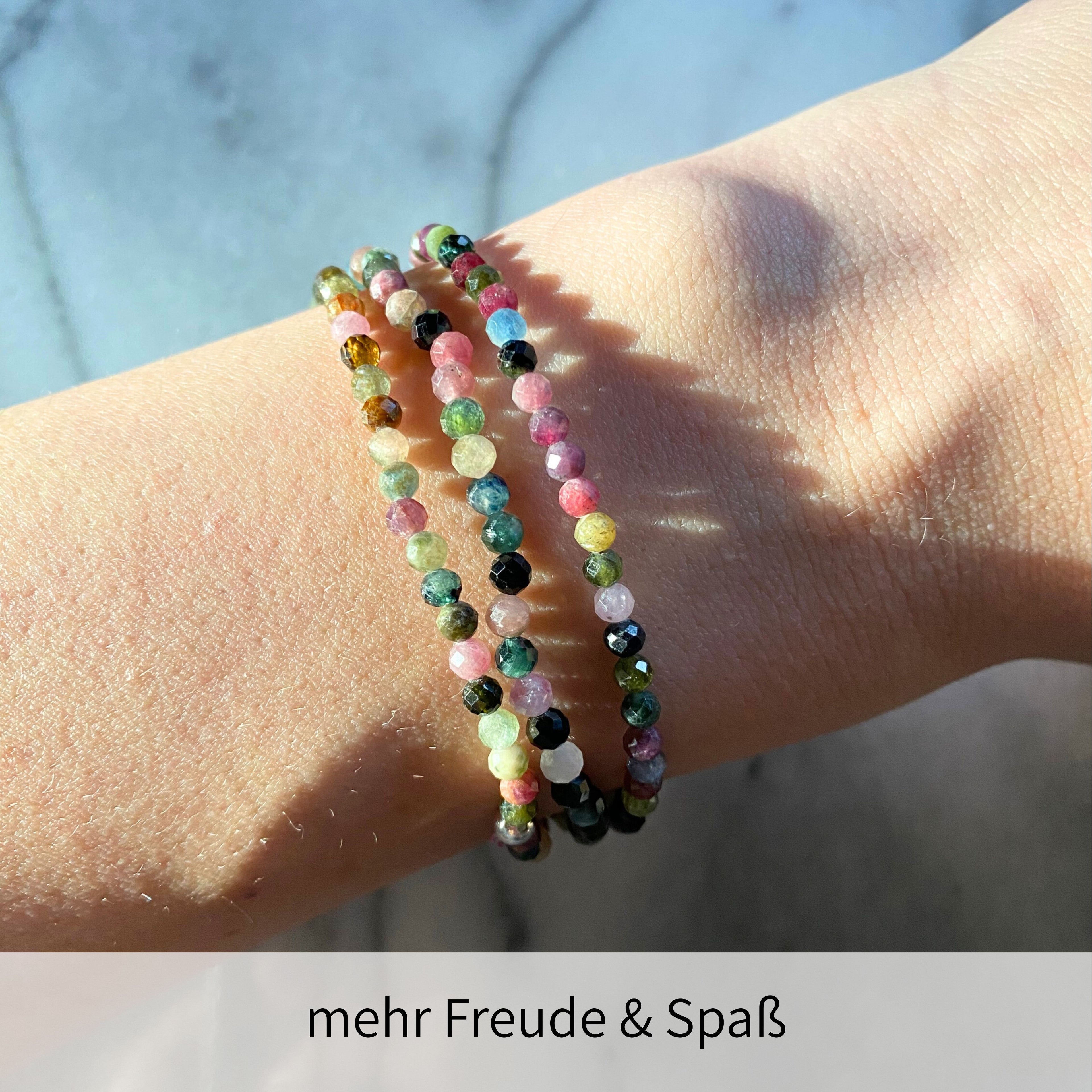 Damen Armband Turmalin bunt