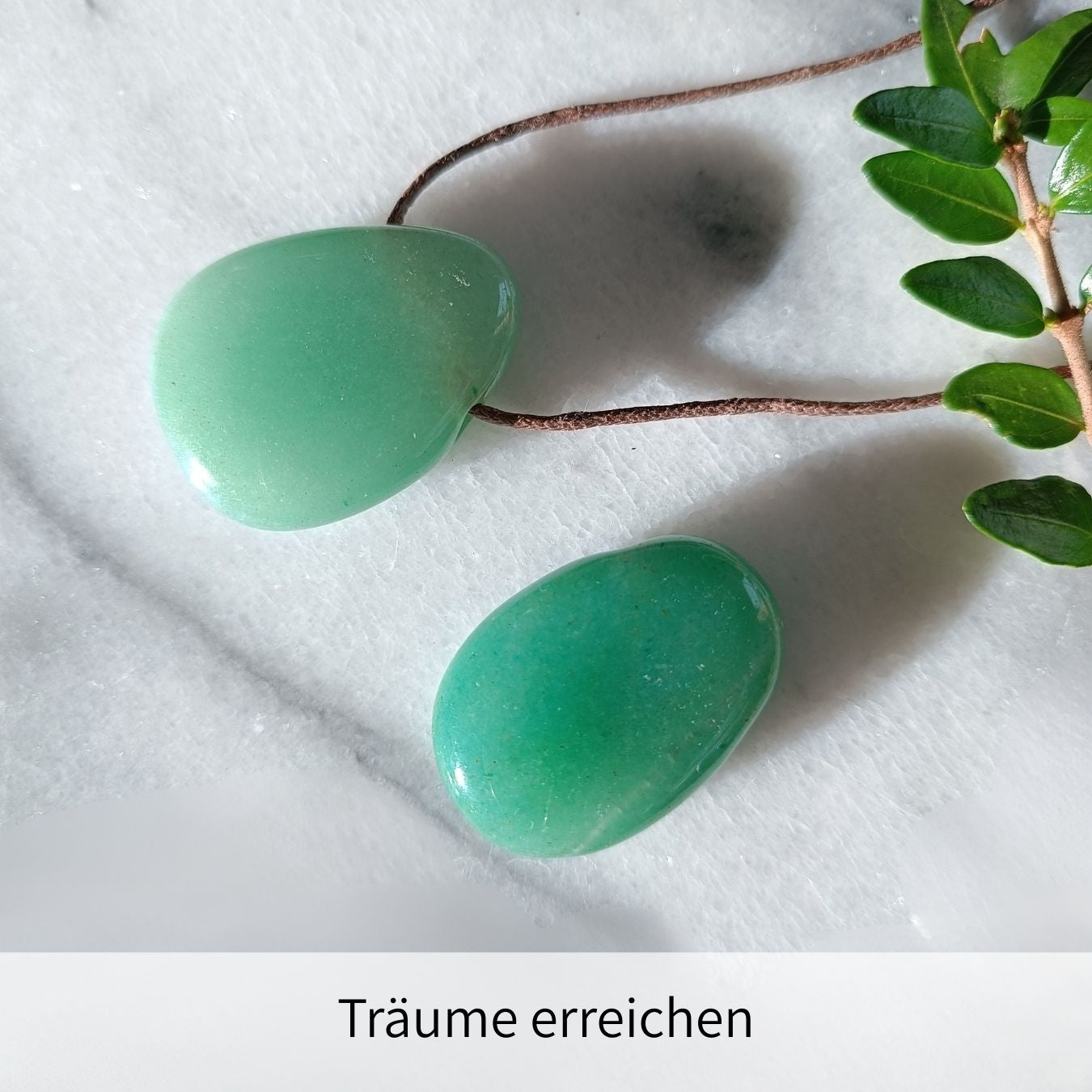 Aventurin Anhänger gebohrt