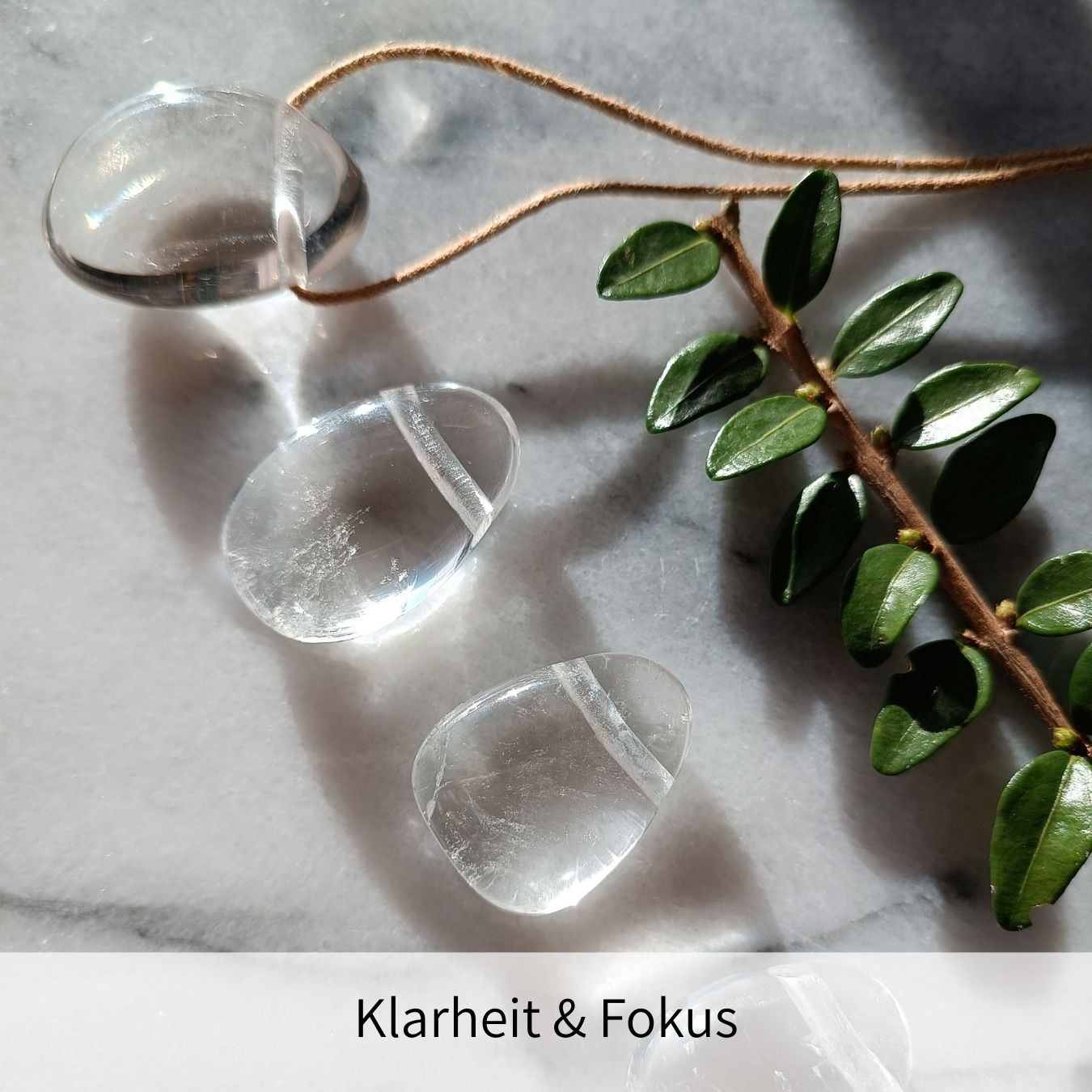 Bergkristall Anhänger gebohrt