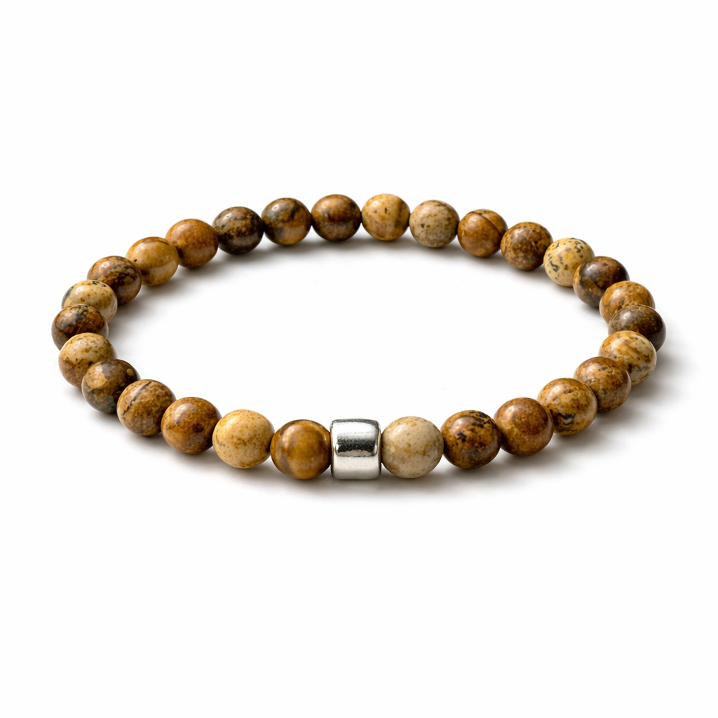 Herren Armband Landschaftsjaspis