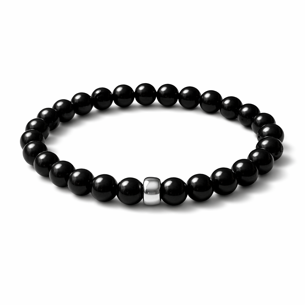 Herren Armband Turmalin schwarz