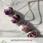 Amethyst Chevron Anhänger gebohrt