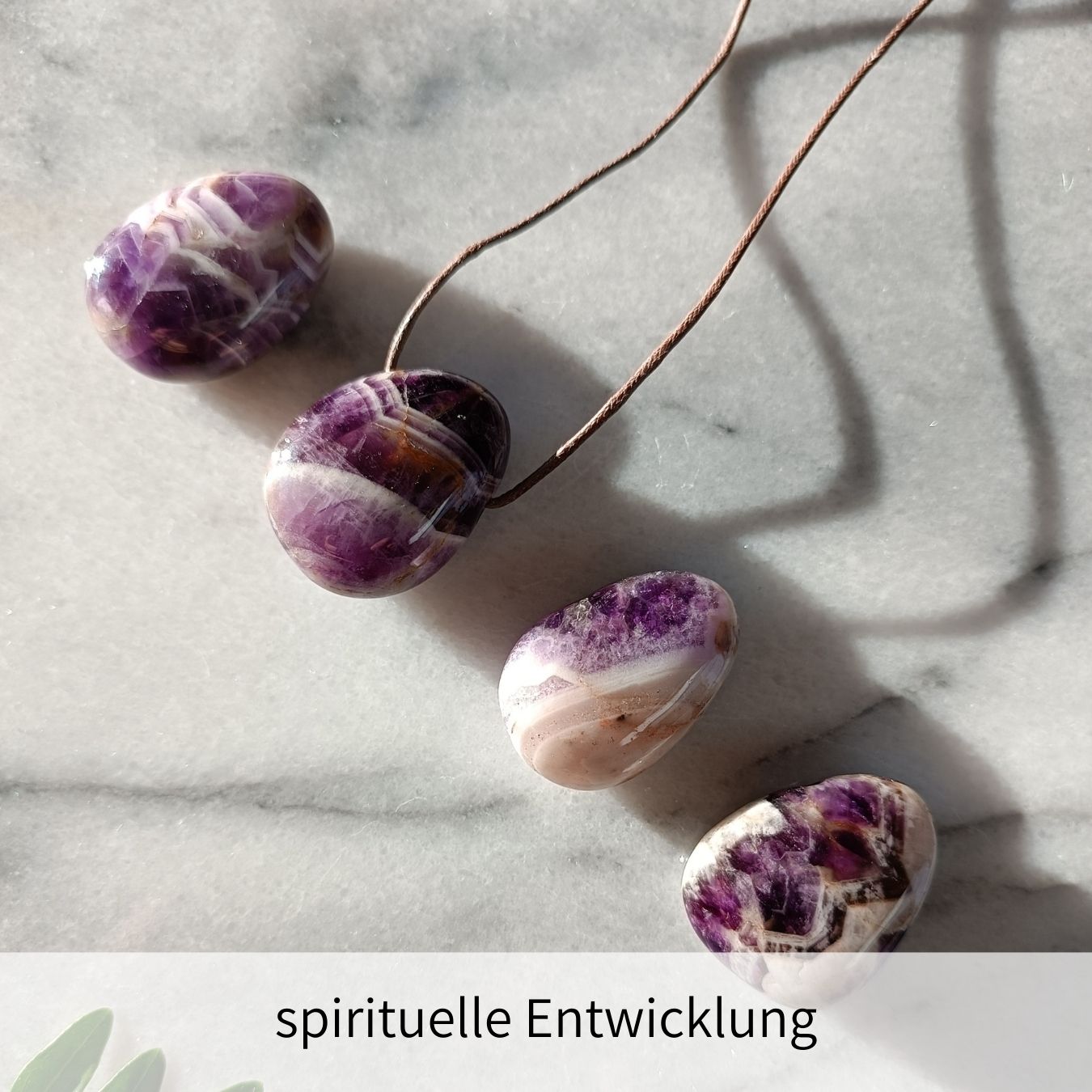 Amethyst Chevron Anhänger gebohrt