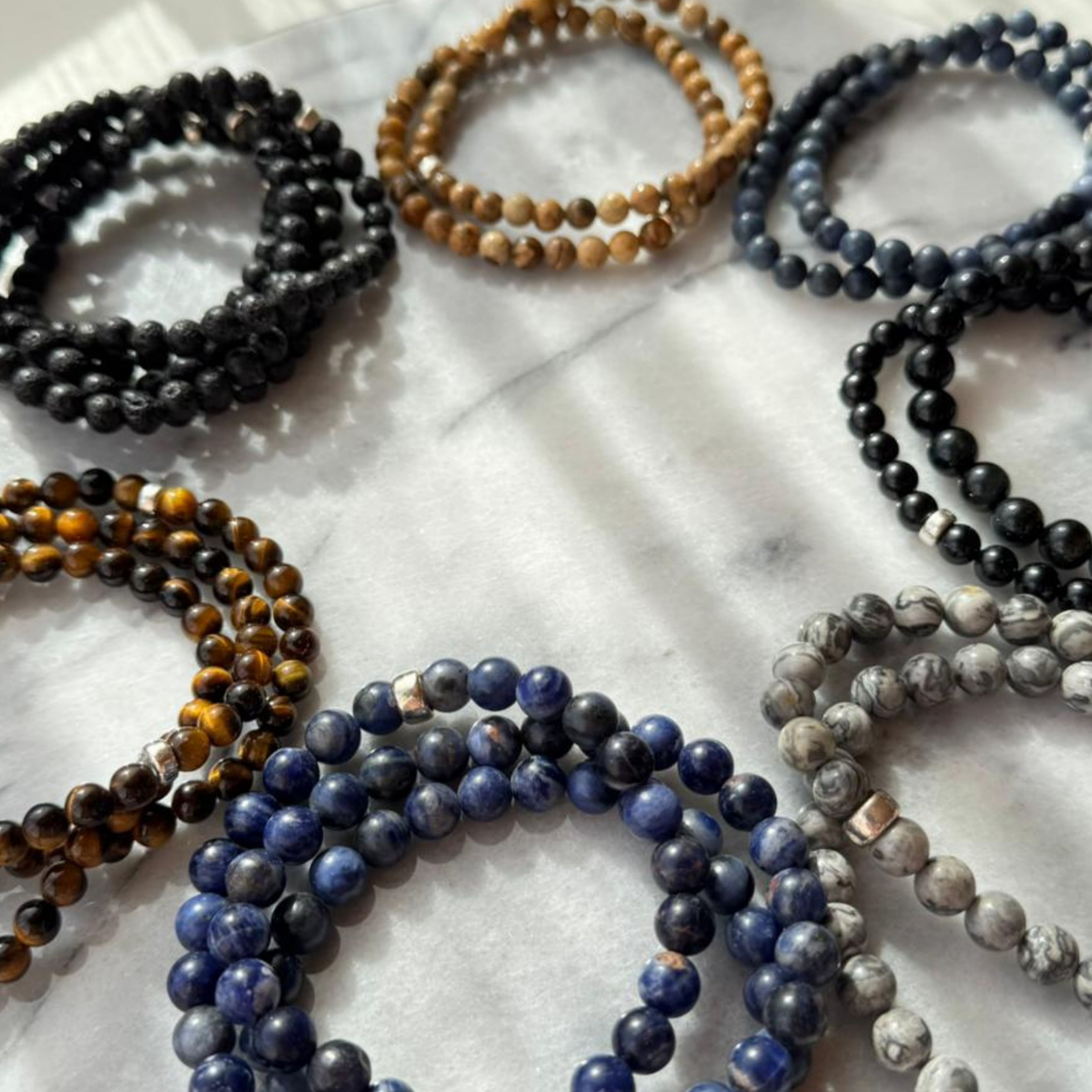 Herren Armband Turmalin schwarz