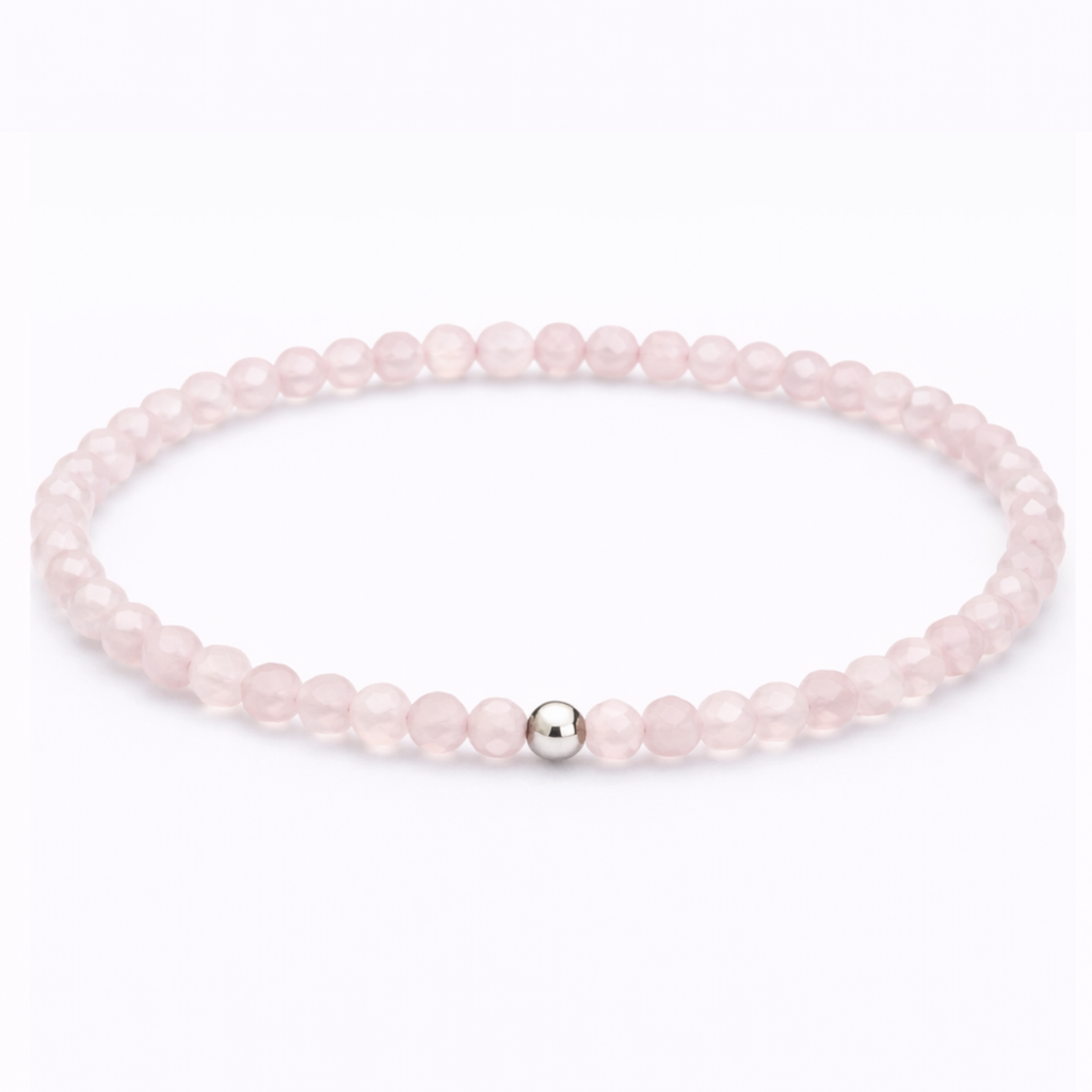 Damen Armband Rosenquarz