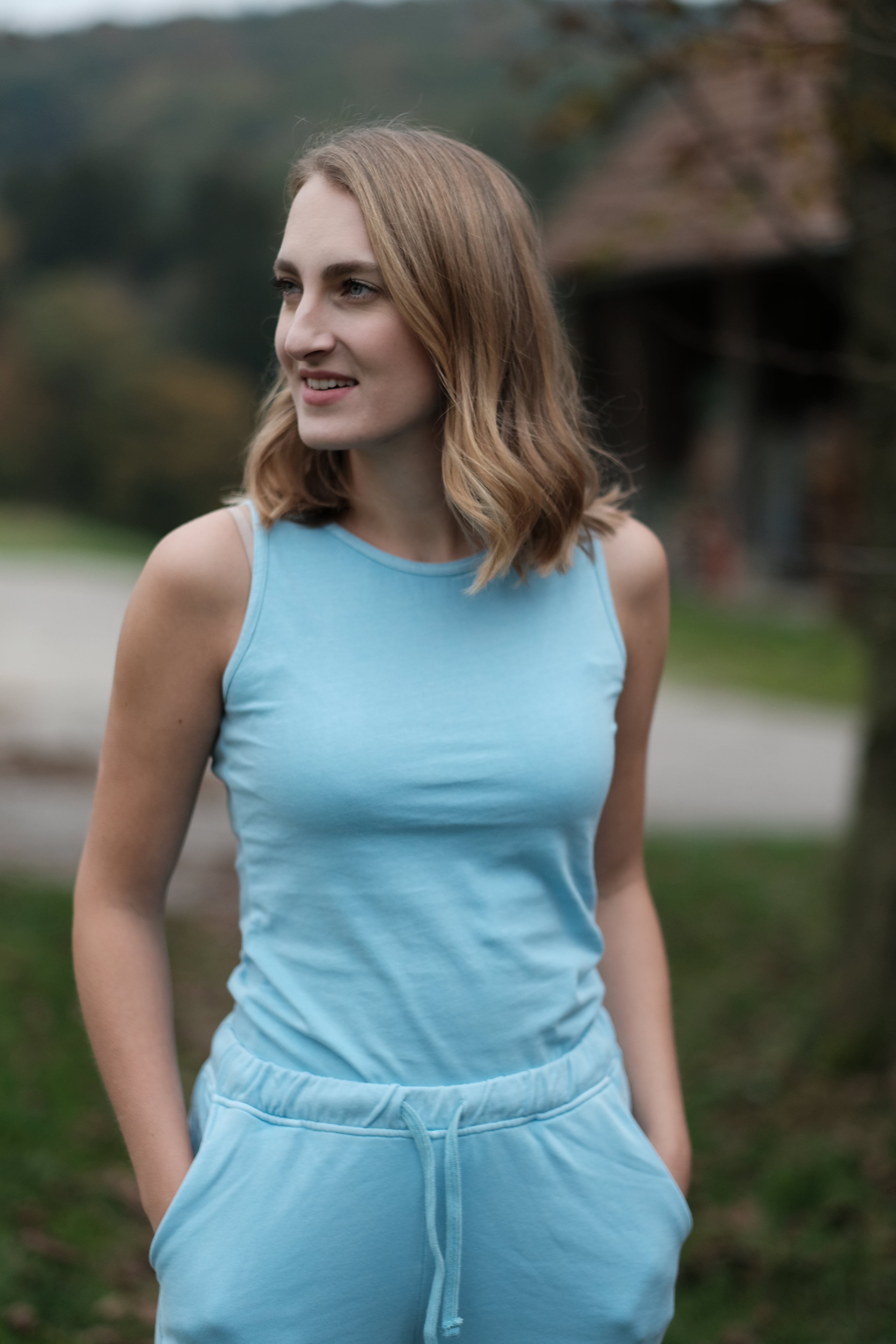 Gemini Tanktop Blau